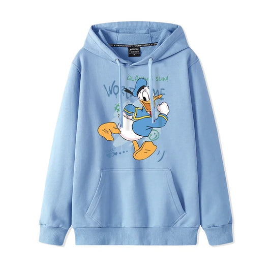 Donald Duck and Daisy Disney cartoon hoodie