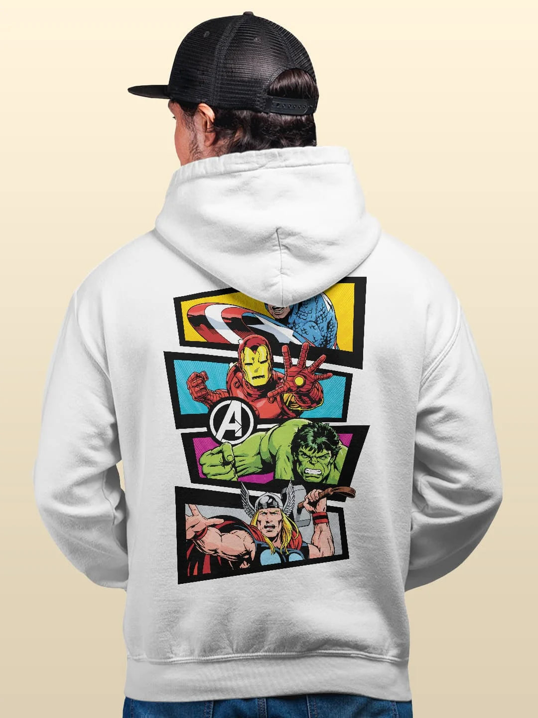 Captain America, Iron Man, The Hulk and Thor Marvel Avengers Comics Cartoon Movie