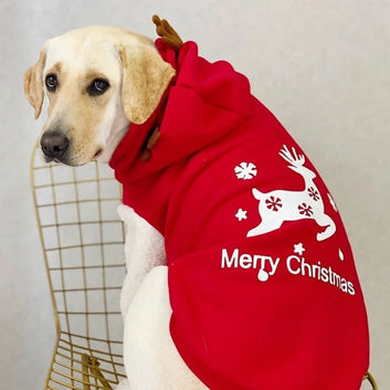 Christmas Reindeer Hoodie Pet