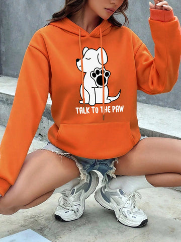 Talk To The Paw Funny Dog Hoodie