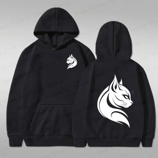 Black Cat Graphic Hoodie