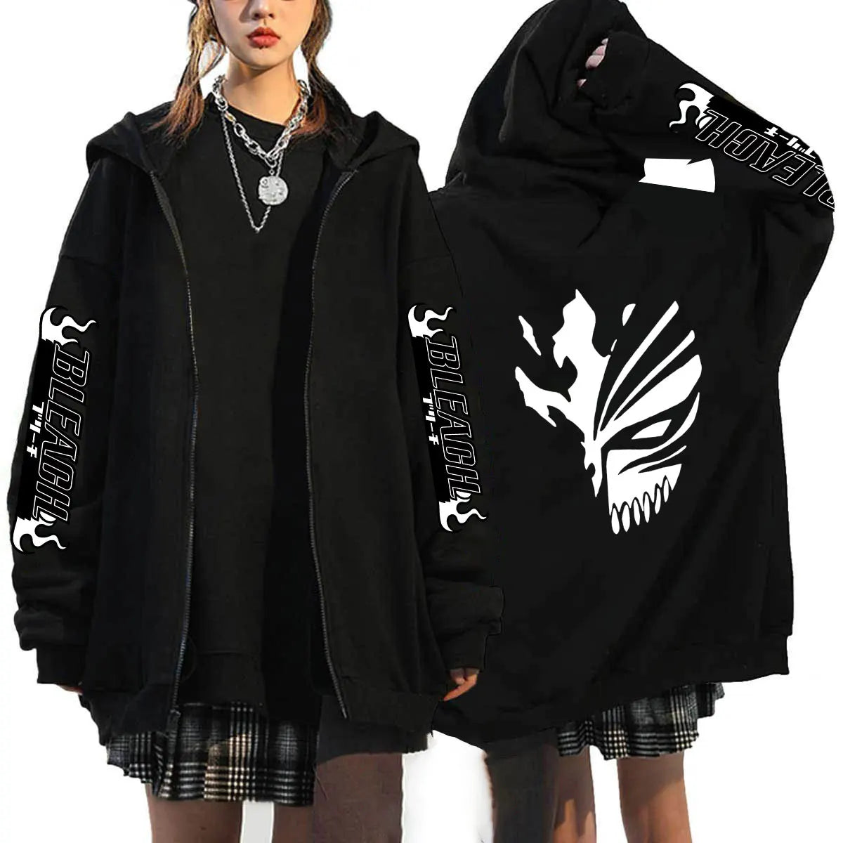 Anime Bleach Zipper Hoodie multiple designs