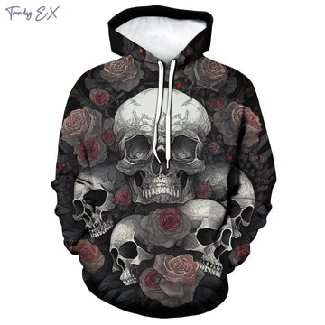 3D Skull Hoodie