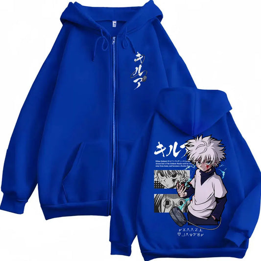 Anime Hunter X Hunter Zipper Hoodie Killua Zoldyck