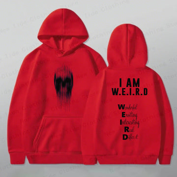 "I AM W.E.I.R.D" Hoodie Funny
