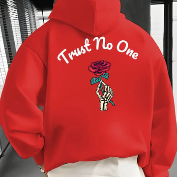 Trust no one rose hoodie