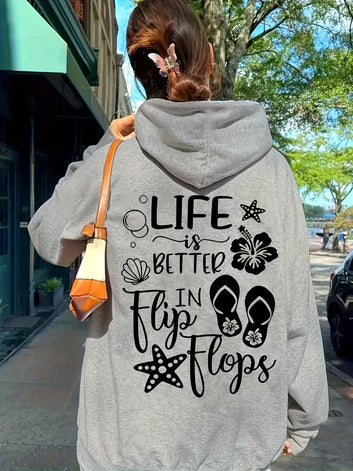 Life is Better In Flip Flop Hoodie Funny