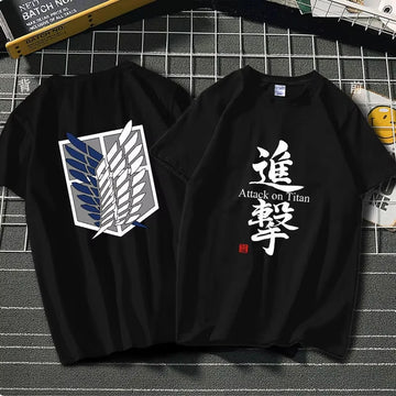 Anime Attack on Titan Printed Tshirt Multiple Designs