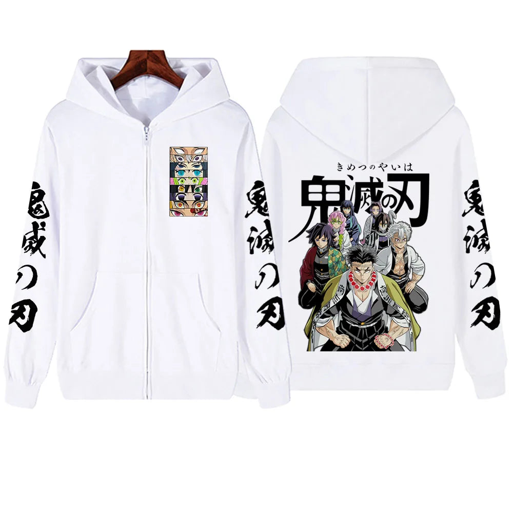 Anime Demon Slayer Zipper Hoodie