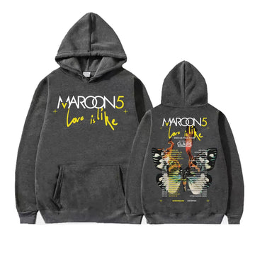 Maroon 5 Love Is Like singer band music hoodie