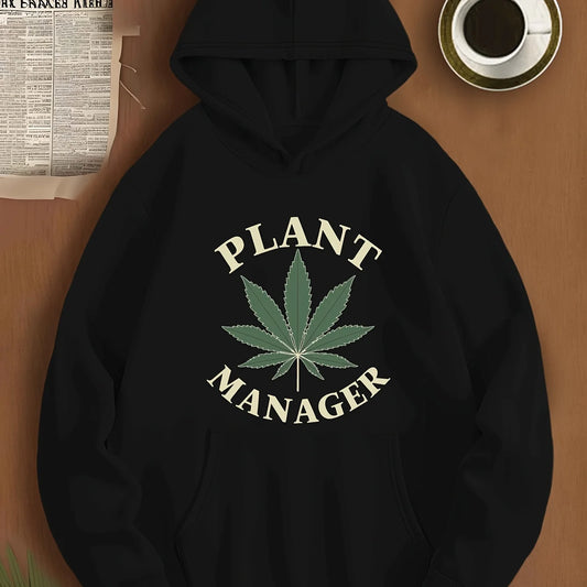Plant Manager Weed Hoodie Funny