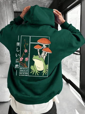 Frog & Mushroom Print  "Find the Good in Everything"
