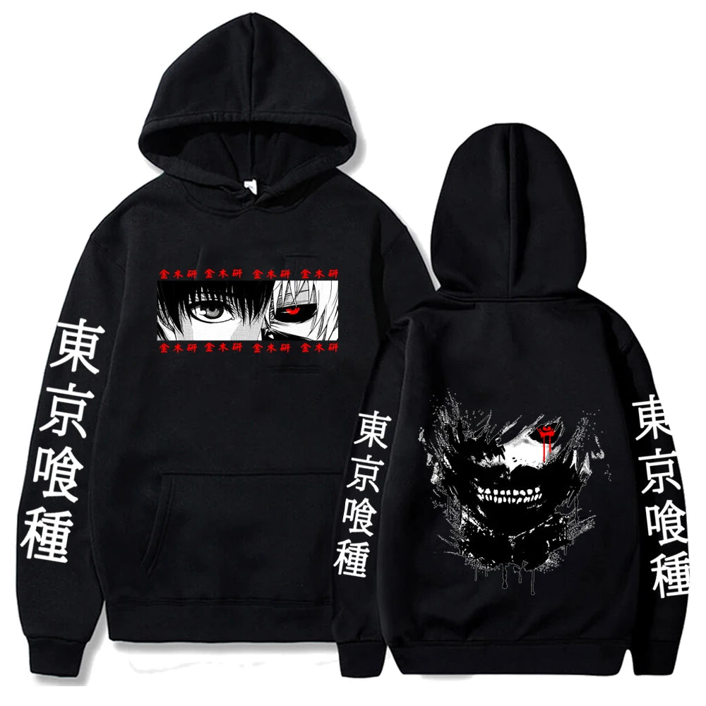 Anime Hoodie Tokyo ghoul and Attack on Titan