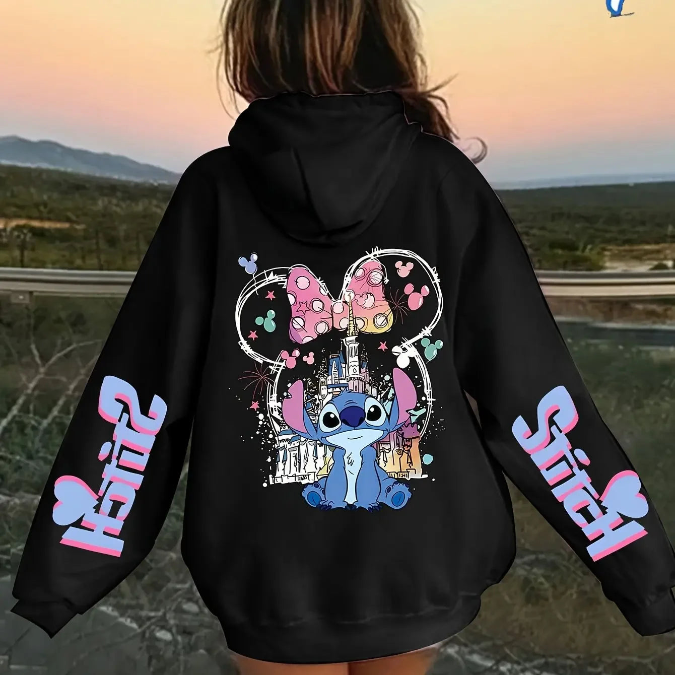 Stitch Cartoon Hoodie Disney