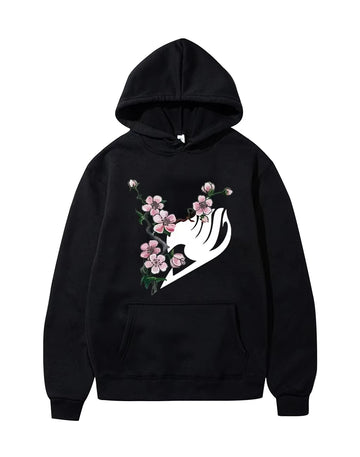 Flower Print Hoodie