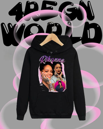 Rihanna Graph Singer Rapper Hoodie Music