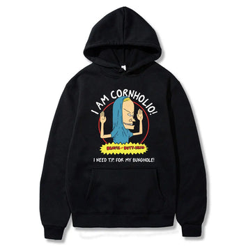 I Am Cornholio Hoodie Beavis and Butt Head Cartoon