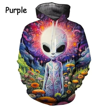 Funny Graphic Extraterrestrial UFO Hoodie