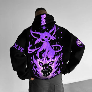 Pokémon Evee Espeon Hoodie Anime Cartoon