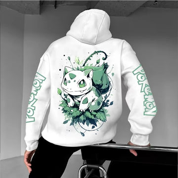 Pokemon Bulbasaur Hoodie Anime Cartoon