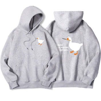 Peace Was Never An Option goose hoodie