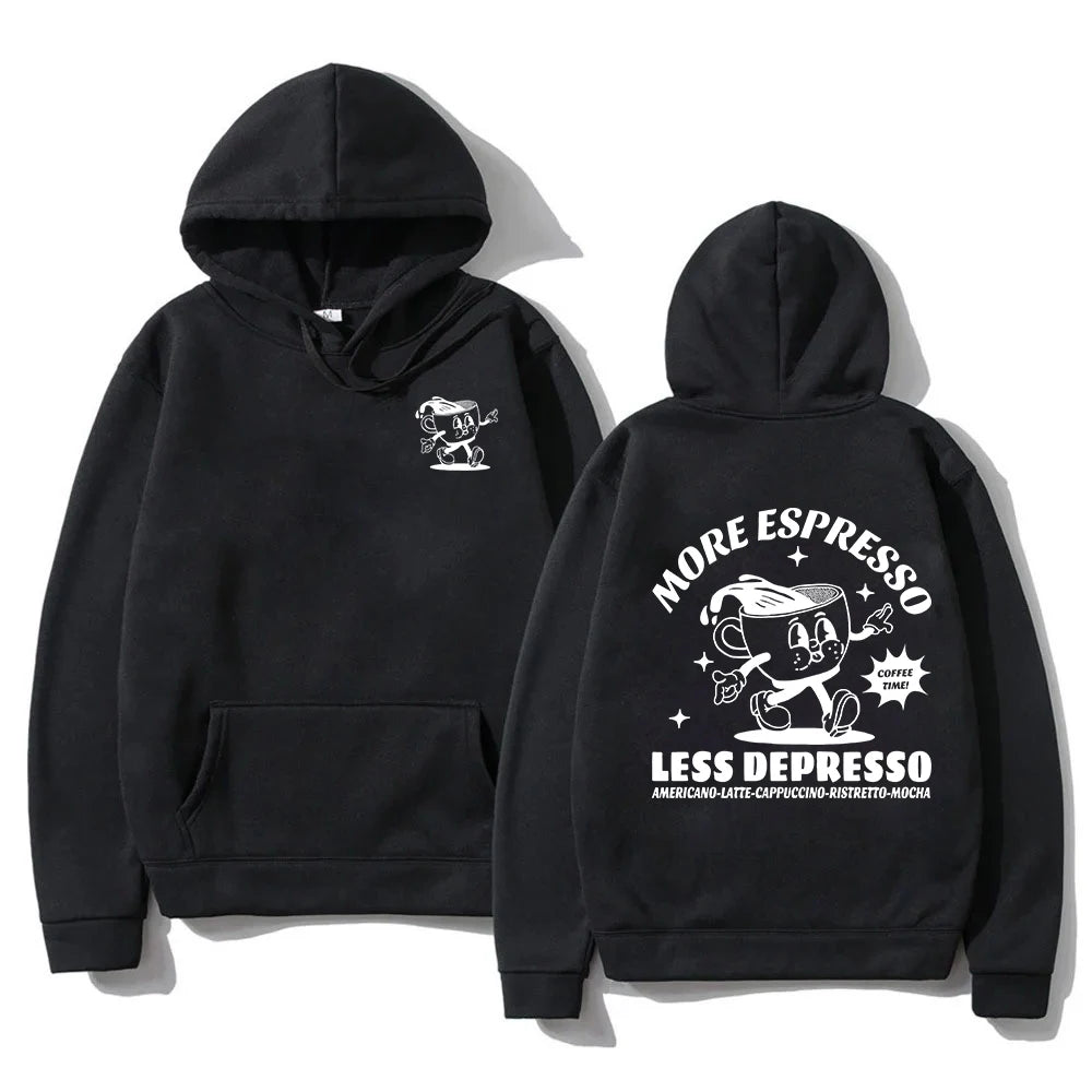 More Espresso Less Depresso Hoodie funny