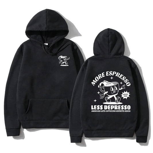 More Espresso Less Depresso Hoodie funny