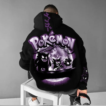 Pokémon Cartoon Gengar Hoodie Anime