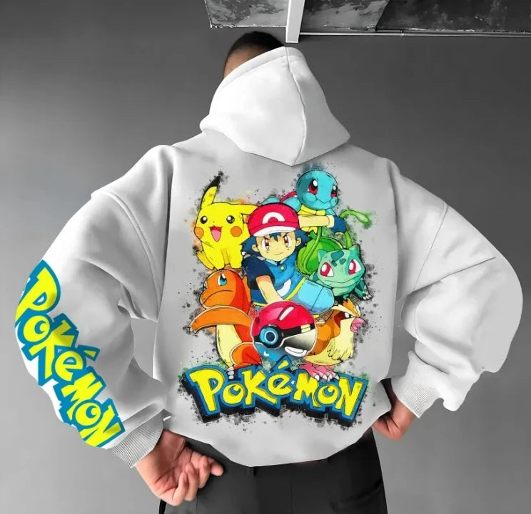 Pokemon Hoodie Ash Anime Cartoon