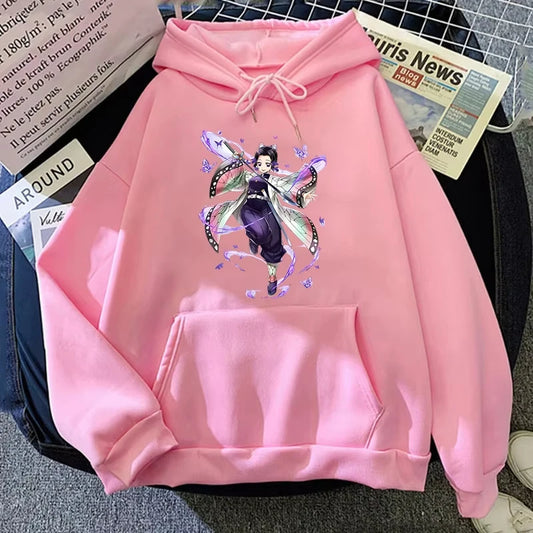 Anime Kochou Shinobu Demon Slayer Hoodie