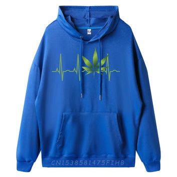 Heart Beat Weed Hoodie Funny