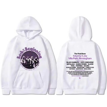 Heavy Metal Rock Band Black Sabbath Back To The Beginning hoodie music