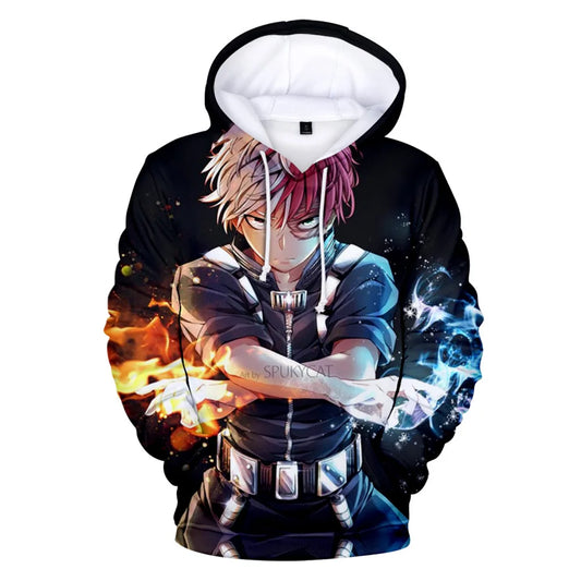 Shoto Todoroki My Hero Academia 3D Digital Printing Hoodie
