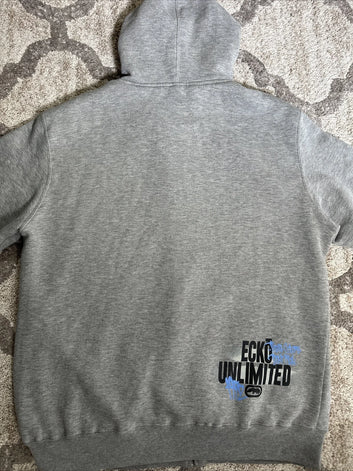 90s Ecko Vintage Y2K Streetwear ZipUp Hoodie Men Women Oversized Letter Printing Hip Hop Casual Pullover Sweatshirt Unisex