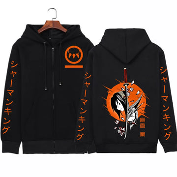 Anime Shaman King Yoh Asakura Zipper Hoodies