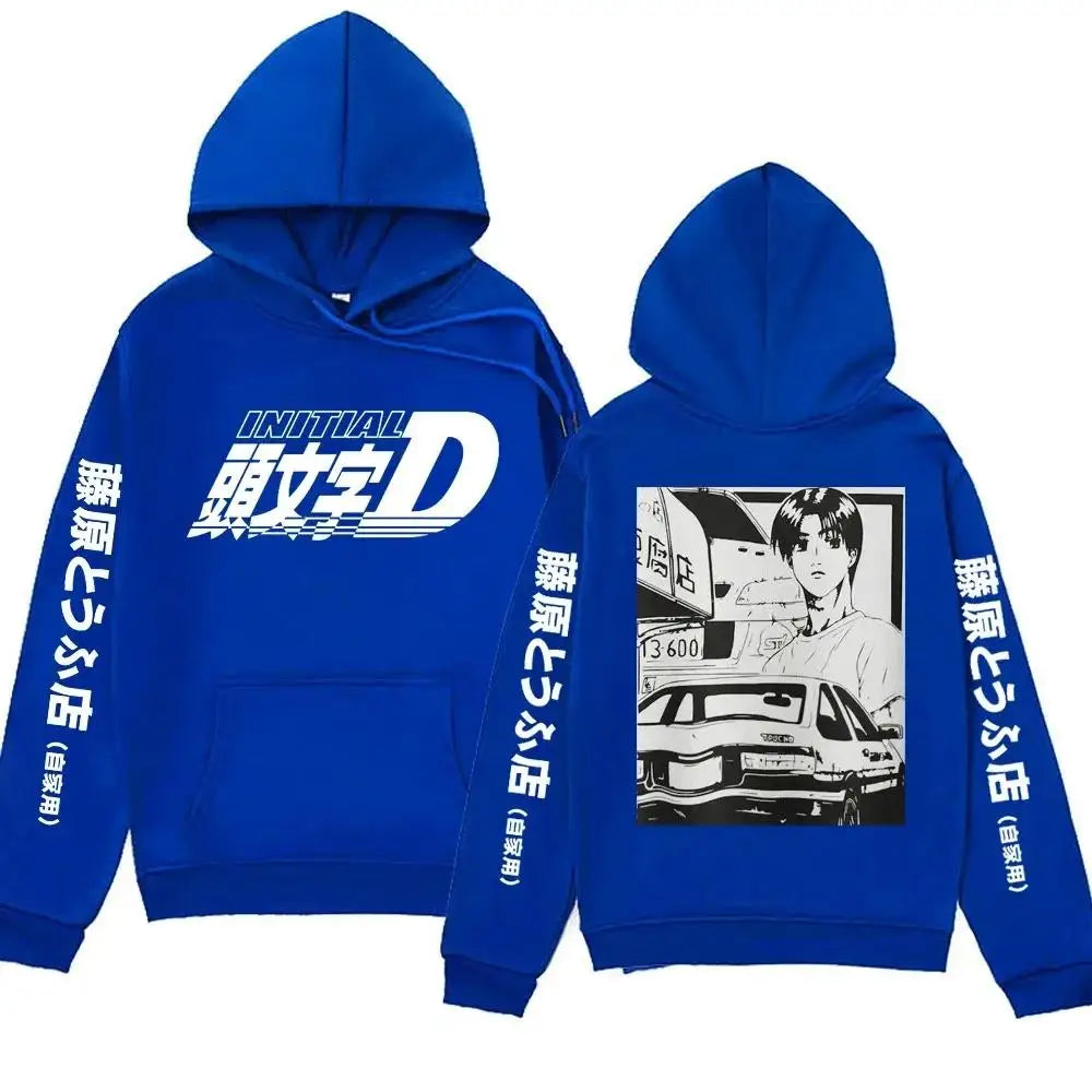 Anime Initial D AE86 Hoodie Shift Drift Cotton
