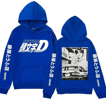 Anime Initial D AE86 Hoodie Shift Drift Cotton