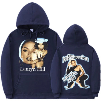 90s Vintage Singer Lauryn Hill Graphics Print Hoodie Music Album The Miseducation of Lauryn Hill Sweatshirt Hip Hop Hoodies