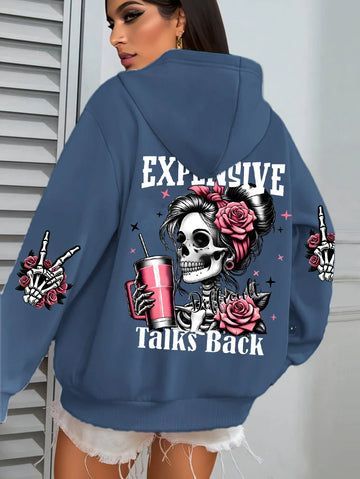 Expensive Talks Back Funny Hoodie