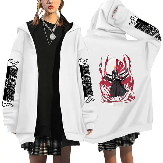 Anime Bleach Zip Up Hoodie multiple designs