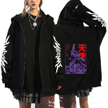 Neo Genesis Evangelion Ayanami Rei Hoodie Anime Zip Up Multiple Designs