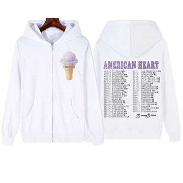 Benson Boone Zipper Hoodie Singer Music