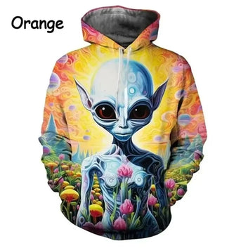 Funny Graphic Extraterrestrial UFO Hoodie