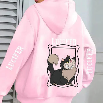 Disney Lucifer Cat Hoodie Cartoon Cinderella