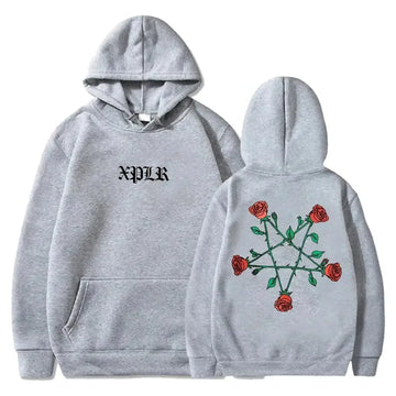 XPLR Sam And Colby Pentagram Roses Hoodie