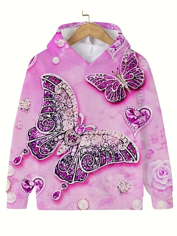 3D Butterfly hoodie children