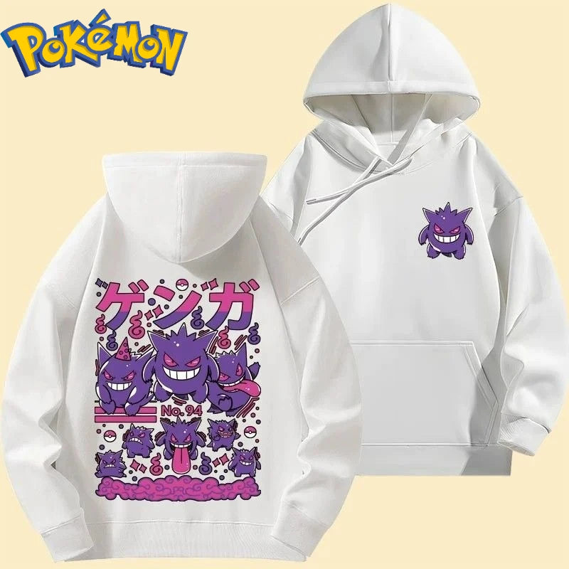 Cartoon Pokémon Gengar Anime Hoodie