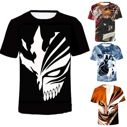 Anime Bleach 3D Printed T-shirt Multiple Designs