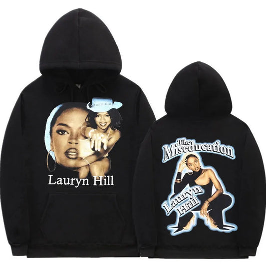 90s Vintage Singer Lauryn Hill Graphics Print Hoodie Music Album The Miseducation of Lauryn Hill Sweatshirt Hip Hop Hoodies
