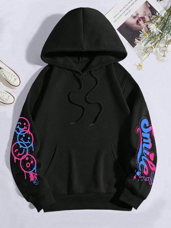 Happy Day smile Graffiti hoodie